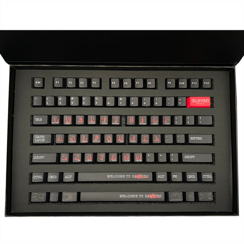 Set de Keycaps Wukds Stranger Things Hawkins | PBT | ANSI | 172 Teclas